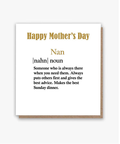Happy Mother’s Day Nan Card