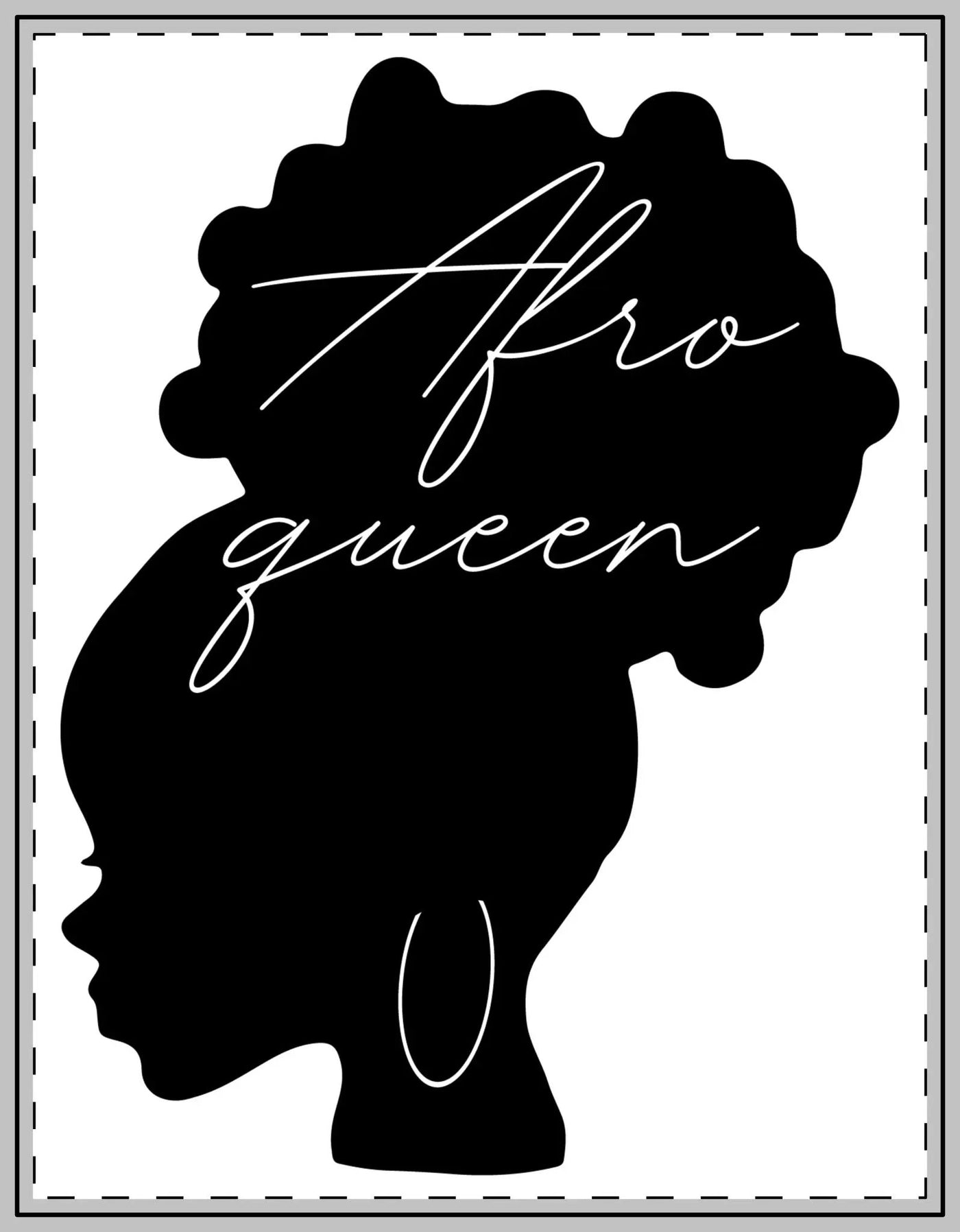 Afro Queen Custom Shape Magnets, Unique Home Decor, Refrigerator Magnet, Gift for Her, Black Girl Magic, African American Art Printify