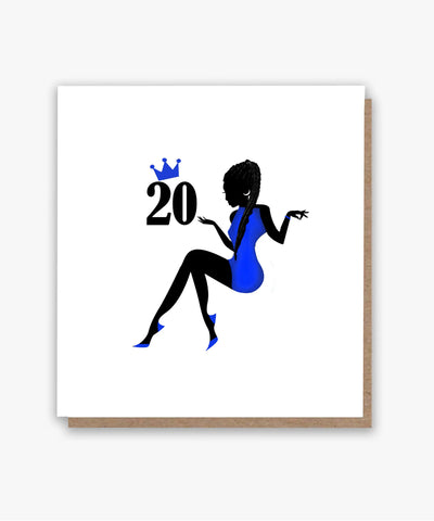 20! Embracing Adulthood (B💙) Birthday Card!