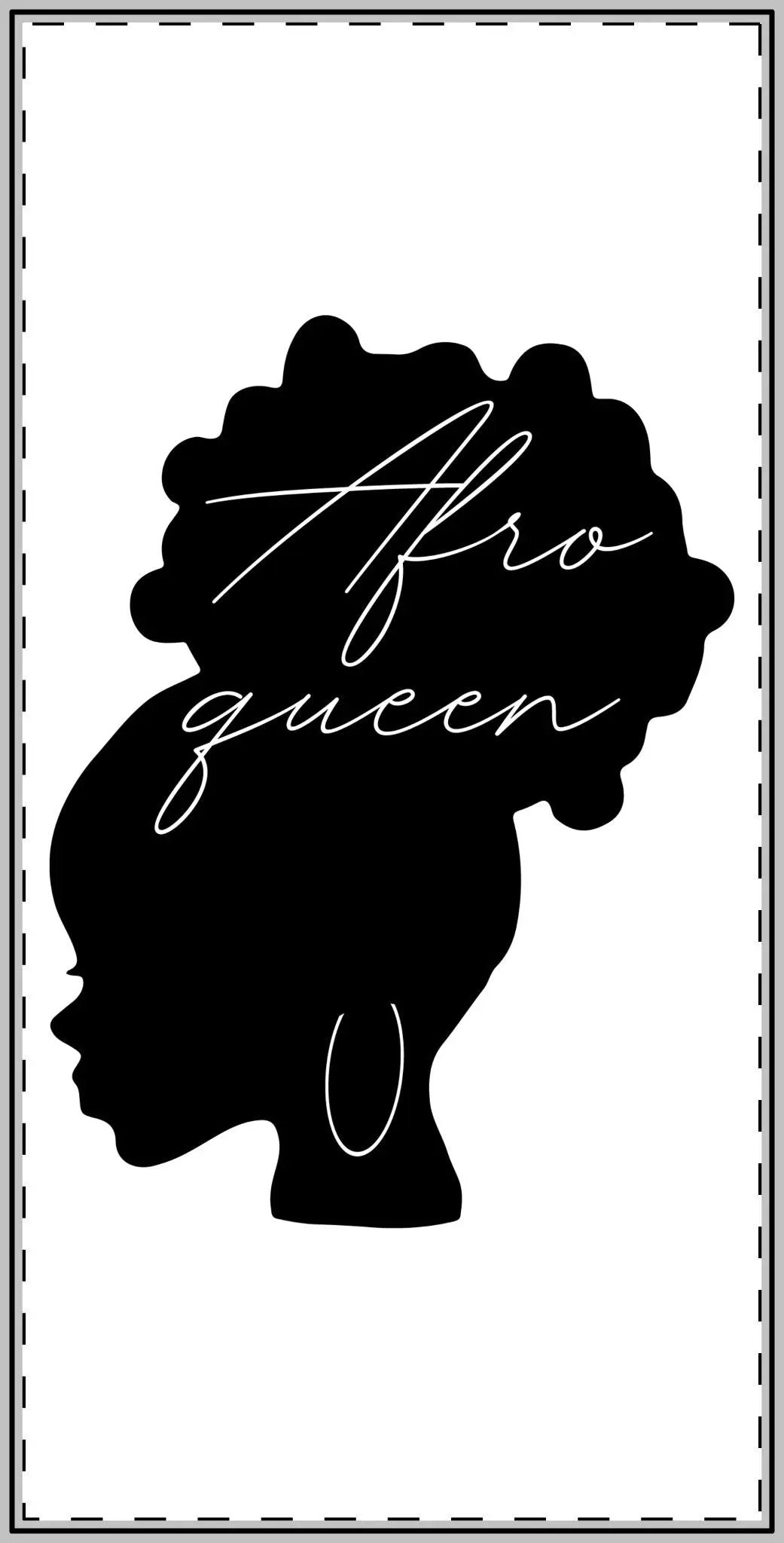 Afro Queen Custom Shape Magnets, Unique Home Decor, Refrigerator Magnet, Gift for Her, Black Girl Magic, African American Art Printify
