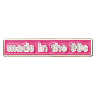 "Made in the 90's" Zinc Alloy Enamel Pin – Nostalgic Badge for 90s Fans All Shades