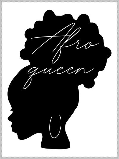 Afro Queen Custom Shape Magnets, Unique Home Decor, Refrigerator Magnet, Gift for Her, Black Girl Magic, African American Art Printify