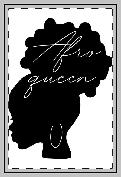 Afro Queen Custom Shape Magnets, Unique Home Decor, Refrigerator Magnet, Gift for Her, Black Girl Magic, African American Art Printify