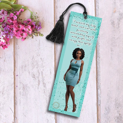 "I Nourish my Body, Mind ...." - Affirmation Bookmark All Shades