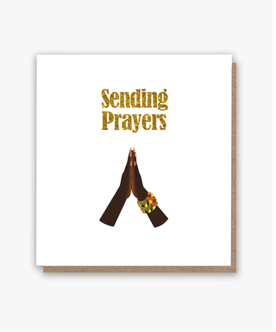 Sending Prayers (dark-skintone)