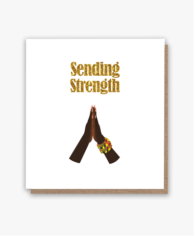 Sending Strength Card! 🙏🏾 (Darker skin tone)