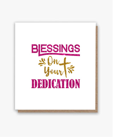 Blessings On Your Dedication Card! 🩷