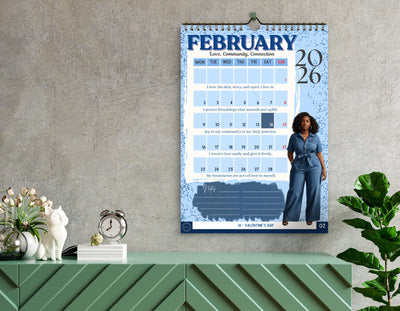 All Shades 2026 Affirmation Calendar – Grounded, Glowing & Growing All Year All Shades