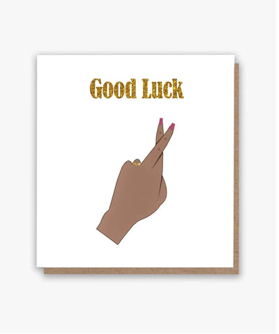 Good Luck Card🤞🏽! (Lighter Skintone)