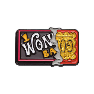 "Wonka Gold Bar" Zinc Alloy Enamel Pin – Golden Ticket-Inspired Collectible Badge All Shades
