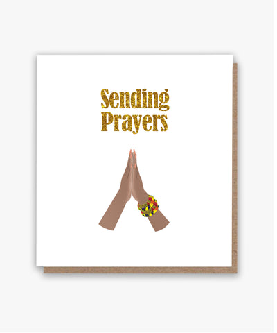 Sending Prayers (light-skintone)