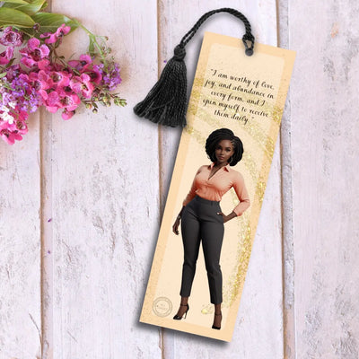 "I am Worthy of Love, Joy & Abundance..." Affirmation Bookmark All Shades