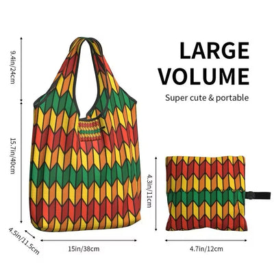 Habesha Print Large Shopping Tote All Shades