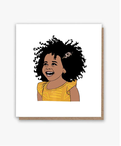 Curly Cutie Greeting Card All Shades