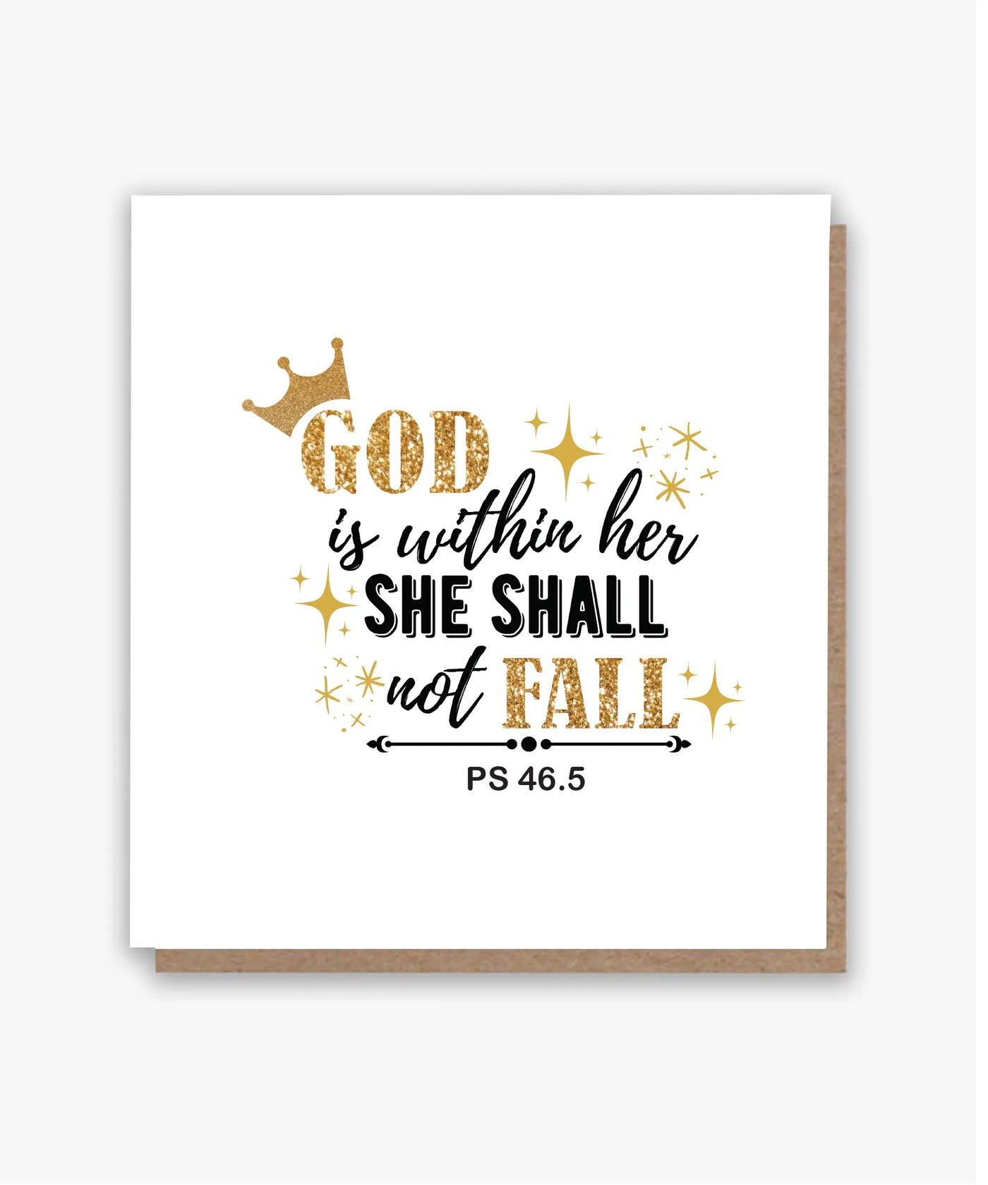 God is Within Her Card!