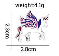 Unicorn Brooches Fashion Horse Animal Enamel Pin All Shades
