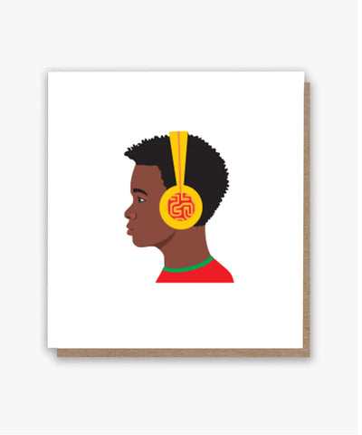 Rythym Roots Black Boy Birthday Card! - All Shades