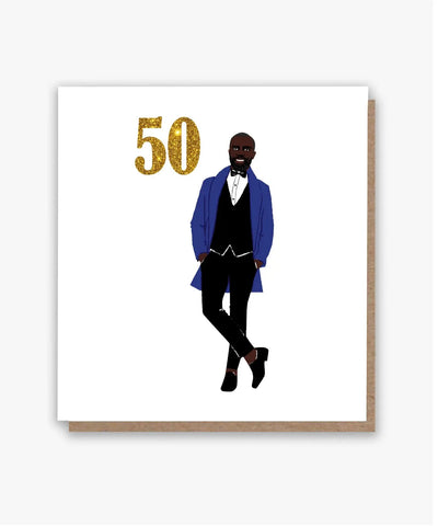 Birthday Wishes at 50 Card!