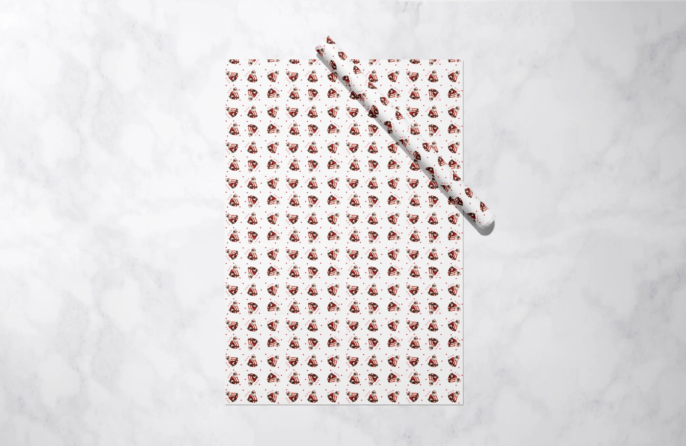 Father Christmas Gift Wrap 1 Metre All Shades