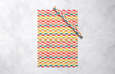 Vibrant Chevron Gift Wrap 1 Metre All Shades