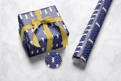 Blue angels Gift Wrap 1 Metre All Shades