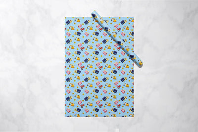 Black Boy Vehicle Gift Wrap 1 Metre Roll - All Shades