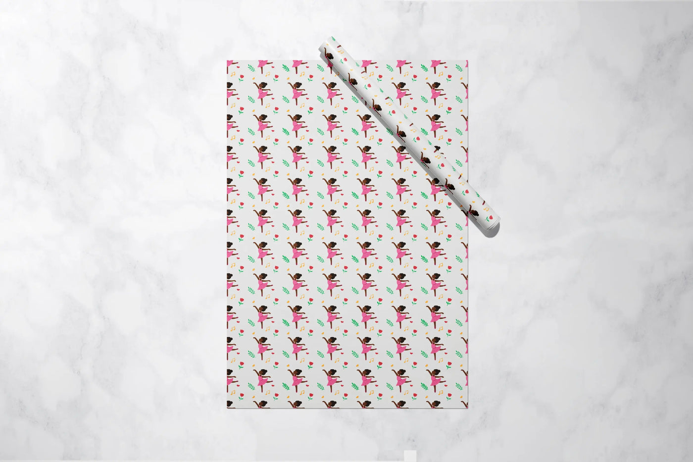 Beautiful Black Ballerina Luxury Gift Wrap 1 Metre Roll - All Shades