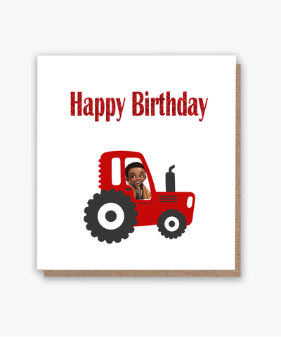 Tractor Little Boy Birthday Card!