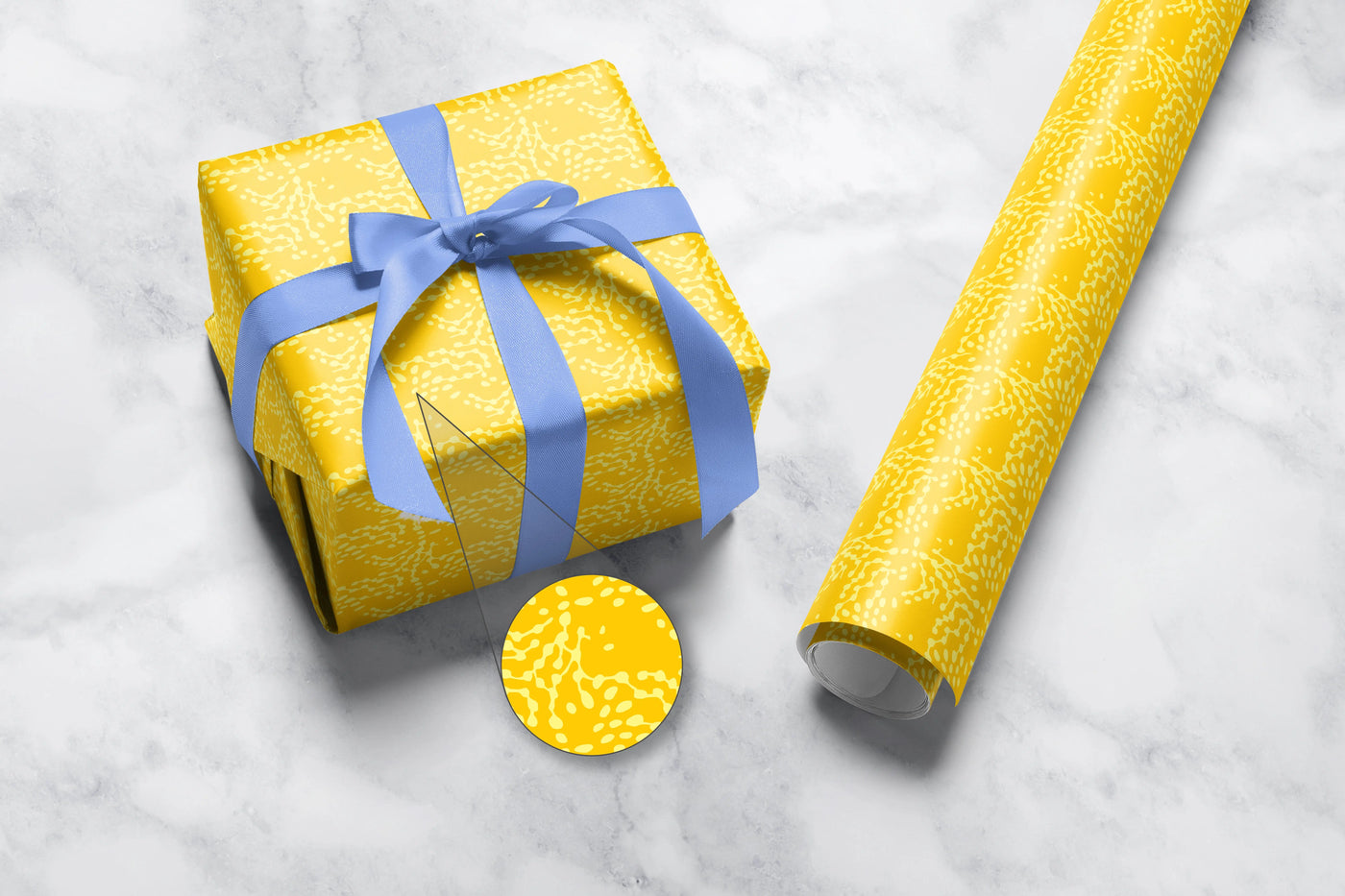 Yellow Ankara Gift Wrap 1 Metre Roll - All Shades