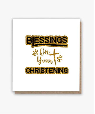 Blessings On Your Christening Card - All Shades