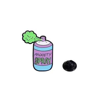 Anxiety Spray - Enamel Pin All Shades
