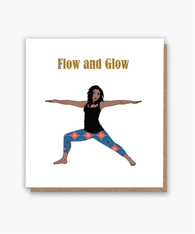 Flow & Glow Card (Lighter Skin Tone)🧘🏾‍♀️ My Store