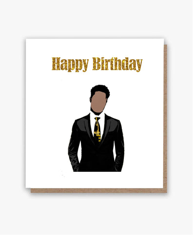 Happy Birthday To Him 2 Card (Lighter skin tone)