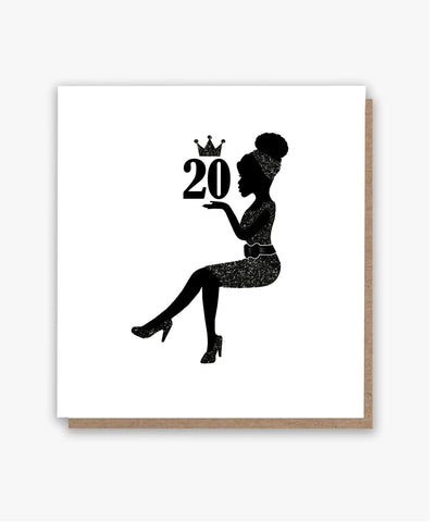 20! Embracing Adulthood (Bl🖤) Birthday Card!