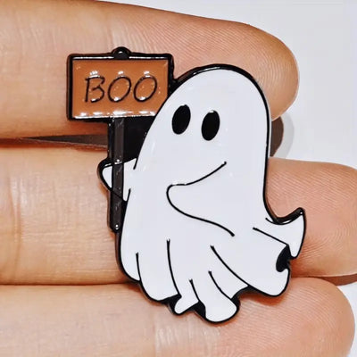 Ghost Boo Pin  Enamel Pin – Funny & Sarcastic Badge All Shades