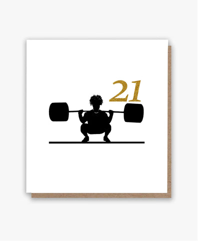 21 Strong Birthday Card