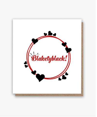 Blacketyblack Greeting Card!! 🖤🤎