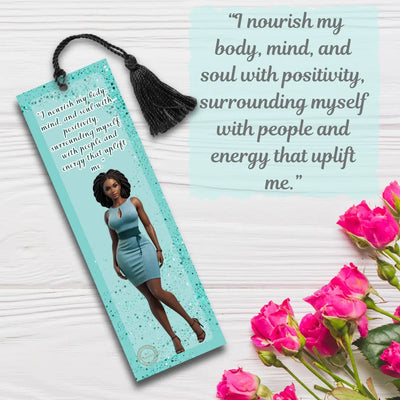 "I Nourish my Body, Mind & Soul...." Affirmation Bookmark All Shades