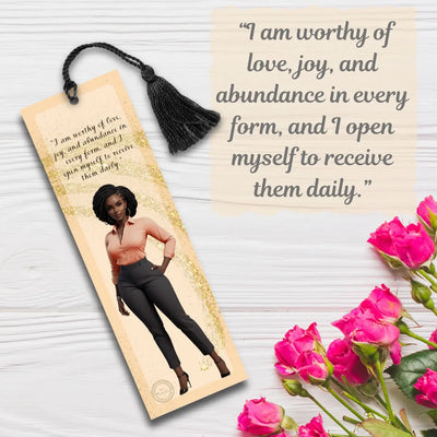 "I am Worthy of Love, Joy & Abundance..." Affirmation Bookmark All Shades