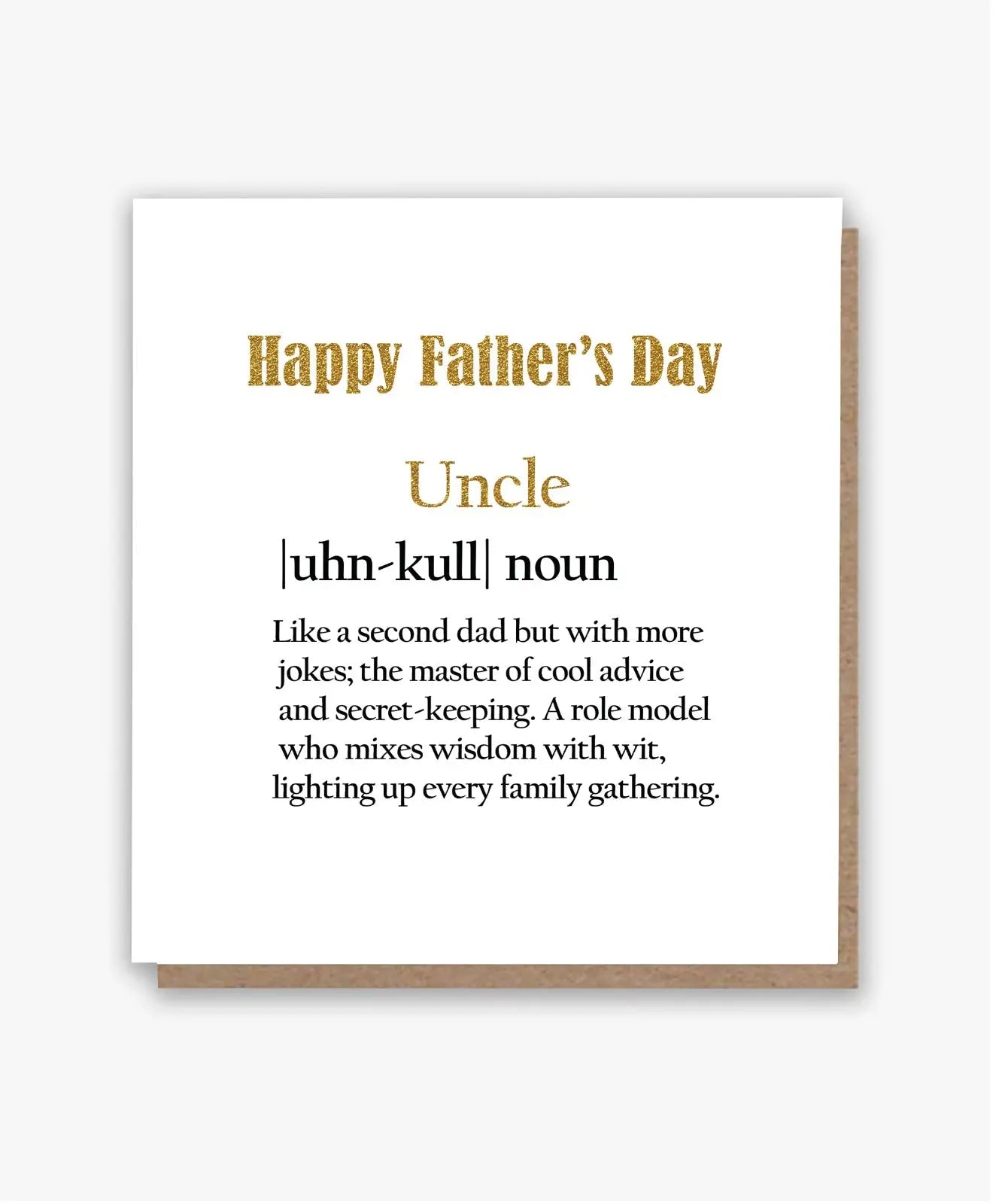 Gezxin Carte De Fête Des Pères Pour Oncle - Cadeau D