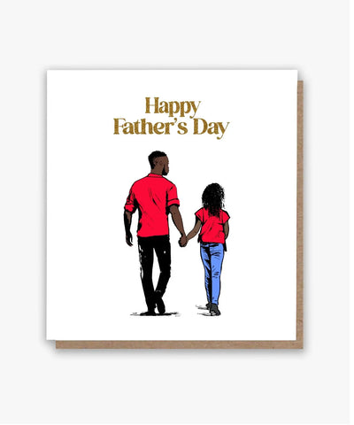 Bigger Girl Happy Father’s Day Card - All Shades