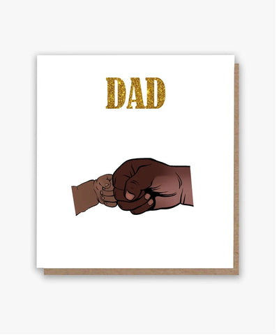Dad Mini Fist Pump Card - All Shades
