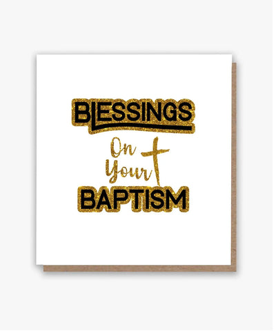Blessings On Your Baptism Card - All Shades