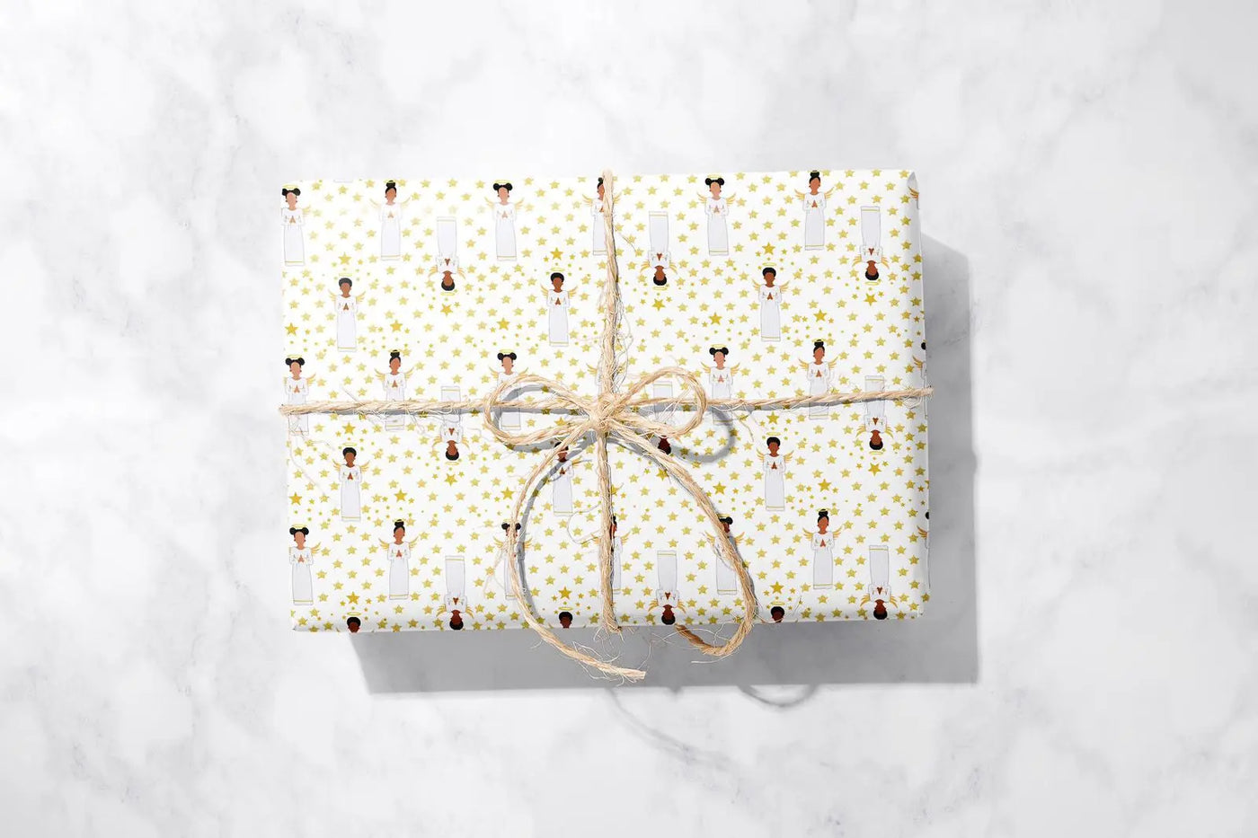 (Copy) Christmas Angels Gift Wrap 1 Metre All Shades