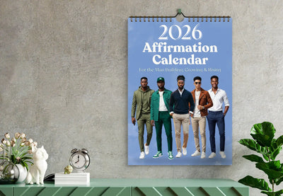 LIMITED STOCK!! Exclusive! All Shades 2026 Affirmation Calendar – For the Man Building, Growing & Rising All Shades