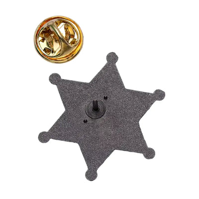Vintage Enamel Pin – Cartoon Sheriff Brooch All Shades