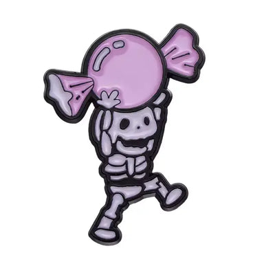 Custom Enamel Pin – Candy Skull Brooch All Shades