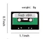 Green Cassette - Enamel Pin All Shades