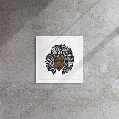 Loving Child of God - Women and Mother Inspirational Art Print - Framed canvas All Shades