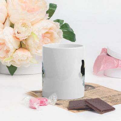 Super Girl Silhouette - Inspirational Heroine - White glossy mug All Shades